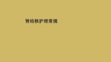 肾结核护理常规课件