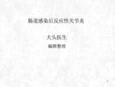 肠道感染后反应性关节炎课件