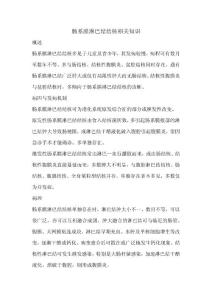 肠系膜淋巴结结核相关知识