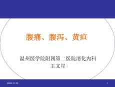 《诊断学》教学ppt：大学本科课件-腹痛腹泻黄疸