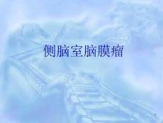 侧脑室脑膜瘤 课件