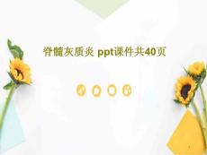 脊髓灰质炎 ppt课件