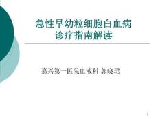 急性早幼粒细胞白血病课件