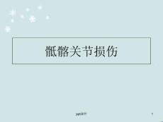 骶髂关节损伤--课件