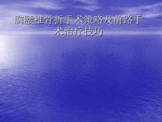 胸腰椎骨折选择治疗课件