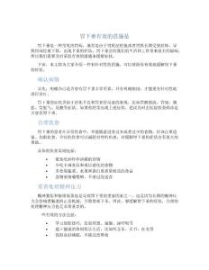 胃下垂有效的措施是