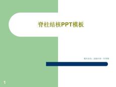 脊柱结核PPT模板课件