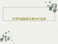外周T细胞淋巴瘤治疗进展课件