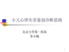 小儿心律失常鉴别诊断思路ppt课件