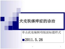犬皮肤瘙痒症诊治