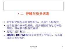 脊髓灰质炎病毒课件