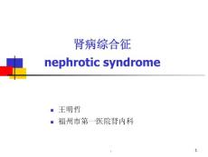肾病综合征-课件