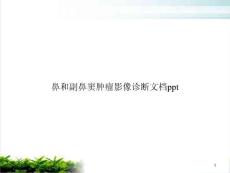 鼻和副鼻窦肿瘤影像诊断 ppt课件