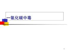 一氧化碳中毒课件