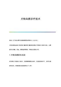 犬钩虫病诊疗技术