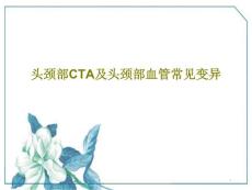 头颈部CTA及头颈部血管常见变异课件