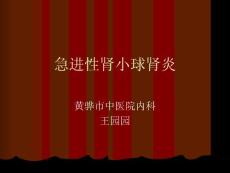 急进性肾小球肾炎 课件