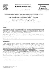 An EdgeDetection Method in DCT Domain