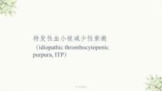 血小板减少性紫癜ppt课件