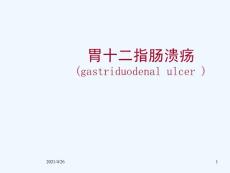 胃十二指肠溃疡课件