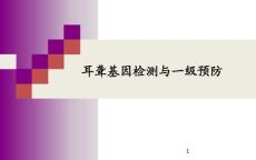耳聋基因检测与耳聋一级预防课件
