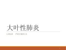 大叶性肺炎课件