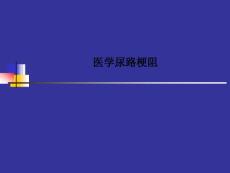 医学尿路梗阻PPT课件