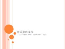 肠易激综合征课件