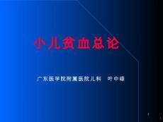 小儿贫血总论_营养性贫血课件