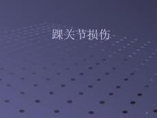 踝关节损伤ppt课件