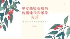华支睾吸虫病的传播途径和感染方式你知道吗