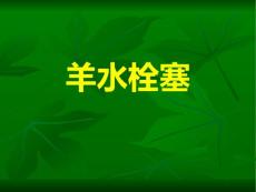 最新羊水栓塞课件