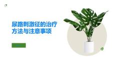 尿路刺激征的治疗方法与注意事项