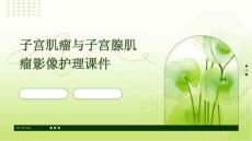 子宫肌瘤与子宫腺肌瘤影像护理课件