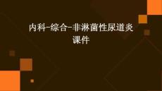 内科-综合-非淋菌性尿道炎课件
