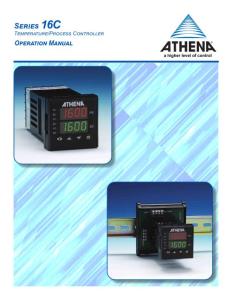 美國ATHENA溫控器16C-B-B-B-30-AZ說明書Model-16C-Panel-Mount-Controller-Instruction-Manual (1)