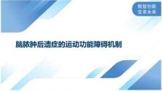 脑脓肿后遗症的运动功能障碍机制