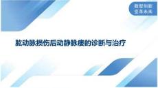 肱动脉损伤后动静脉瘘的诊断与治疗