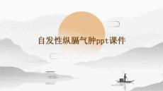 自发性纵膈气肿ppt课件