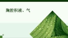 胸腔积液、气