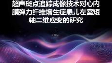 超声斑点追踪成像技术对心内膜弹力纤维增生症患儿左室短轴二维应变的研究