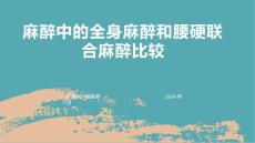 麻醉中的全身麻醉和腰硬联合麻醉比较