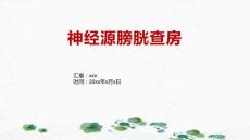 神经源膀胱查房