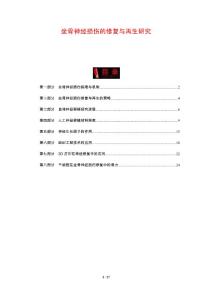 坐骨神经损伤的修复与再生研究