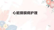 心脏瓣膜病护理