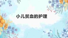 小儿贫血的护理