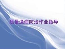 質(zhì)量通病防治作業(yè)指導