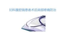 妇科腹腔镜患者术后肩部疼痛防治2024PPT