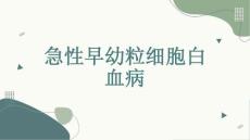 急性早幼粒细胞白血病
