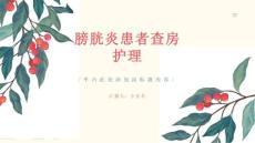 膀胱炎患者查房护理
